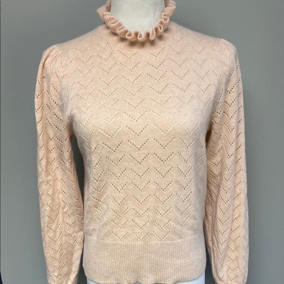 J. Crew Pink Cowl Neck Sweater in 100% Cashmere - Picture 4 of 7